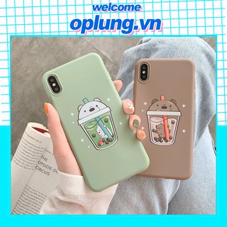 Ốp lưng iphone  Trà sữa gấu 5/5s/6/6plus/6s/6s plus/6/7/7plus/8/8plus/x/xs/xs max/11/11 pro/11 promax – Shin Case a257