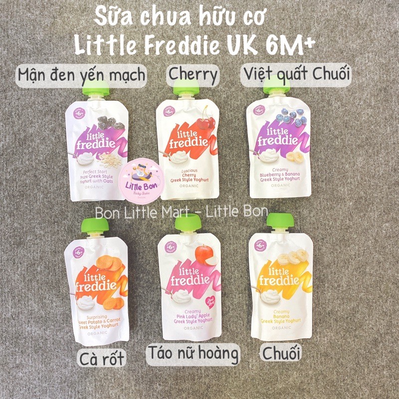 Sữa chua hữu cơ hy lạp LITTLE FREDDIE Anh 100gr 6M+