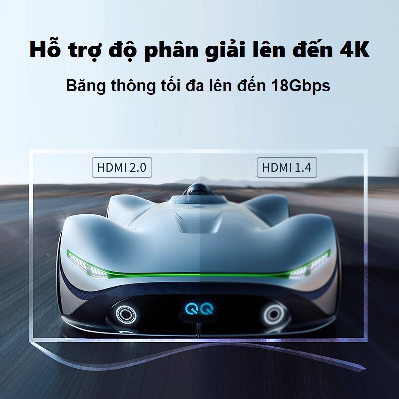 HDMI Splitter 1 in 2 out Unitek 118A - Bộ chia HDMI Unitek 1 vào 2 ra hỗ trợ 4k V118A