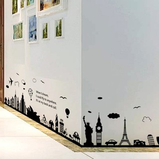 Decal dán tường Thành phố Paris