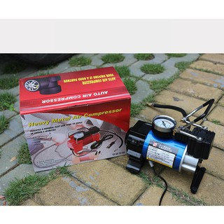 Bình nén khí mini Jumu - Máy bơm hơi 12V mini áp suất cao. Bơm hơi Ôtô, xe máy, mã lực lớn, Công Suất Đạt 120W, Dễ Dàng