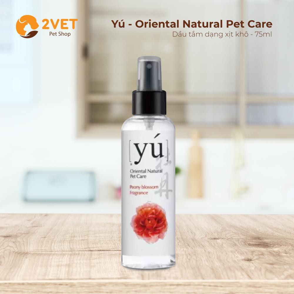 Xịt Tắm Khô Cho Thú Cưng Yú - Thể tích 75ml -145ml - Dầu Tắm Khô Dạng Xịt - Tiện Dụng