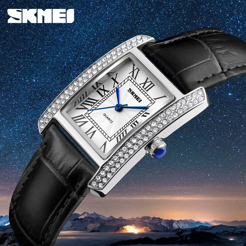 Đồng hồ nữ SKMEI 1281 dây da cao cấp phong cách trẻ trung nữ tính