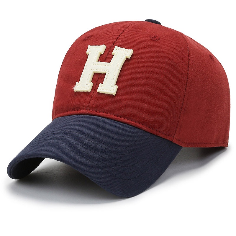 Mũ Lưỡi Trai Phối Màu Tương Phản In Chữ H Thời Trang Xuân Thu Mới Cho Nam Và Nữ