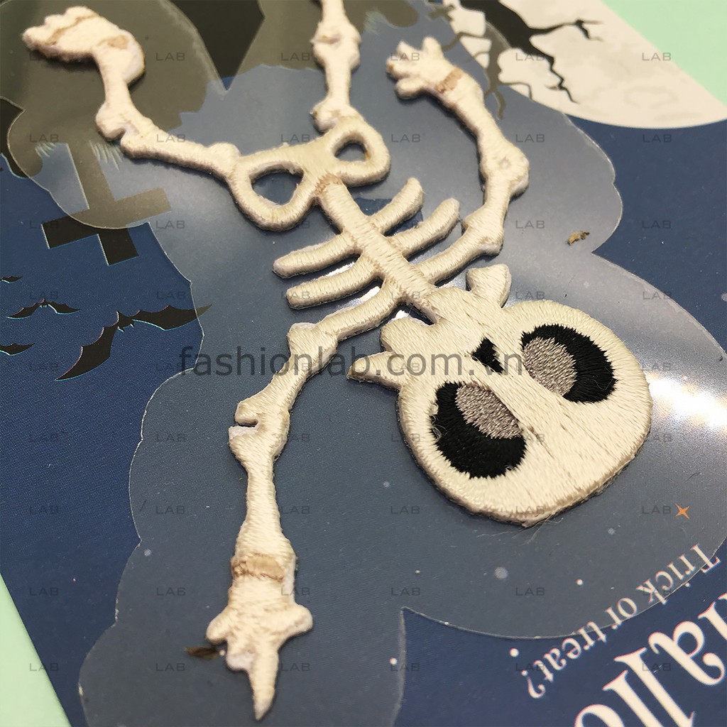 Hình thêu bộ xương (1pc) #0205