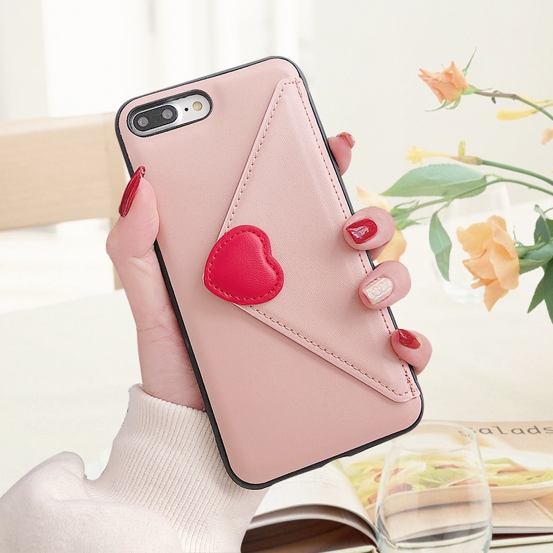 Ốp lưng Iphone có ngăn đựng card The Letter dành cho Iphone 7/7plus/8/8plus/x/xr/xs/11/12/13/pro/promax