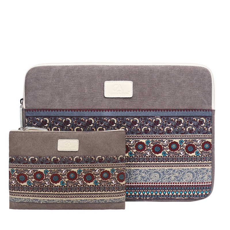 Túi Đựng Laptop Vải Canvas Thời Trang Cho book Air Pro Retina 11 13 14 15 Lenovo Asus HP