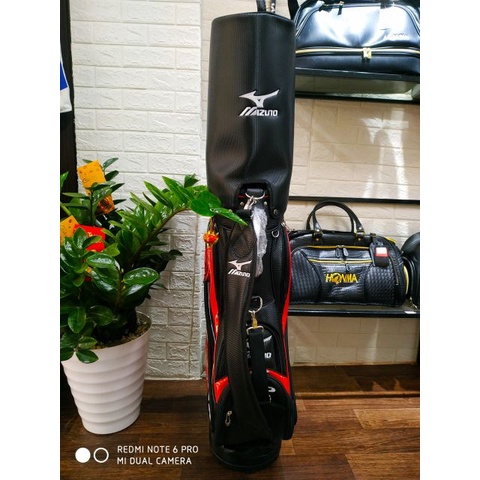 Túi đựng gậy chơi golf Mizuno túi chơi golf da PU 14 - 16 gậy chống nước chống bụi TM026