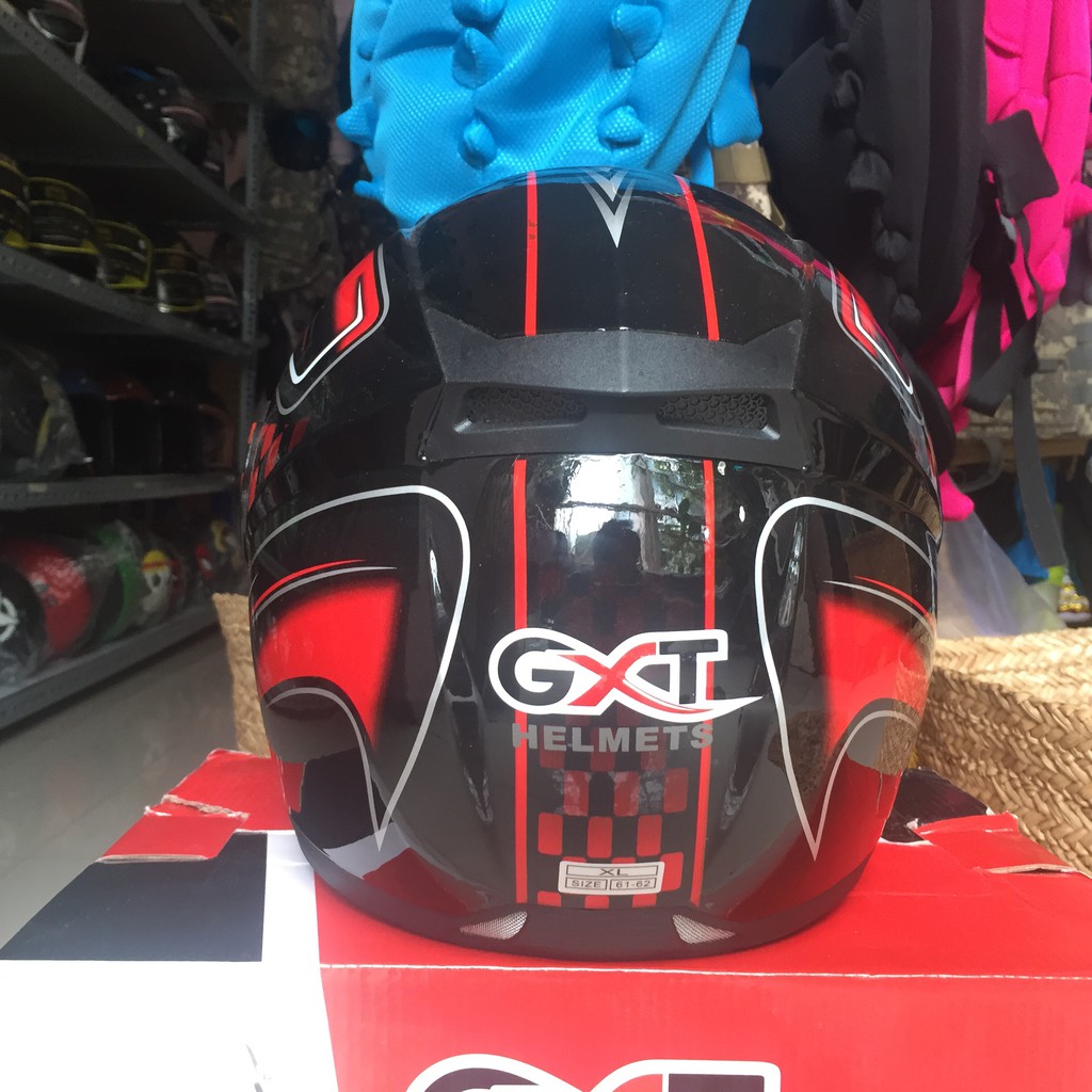 Nón bảo hiểm GXT Fullface lật hàm 2016 Đỏ