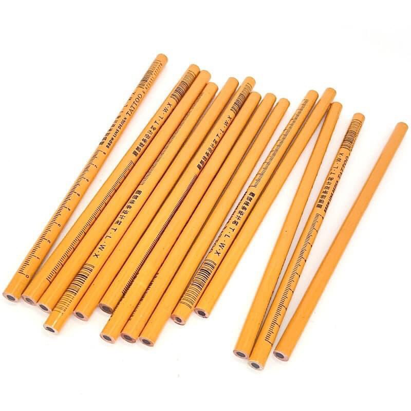 Chì Gỗ Vàng Có Chia Vạch Chì Gỗ Hồng Chuyên Vẽ Sợi - Lavashop241