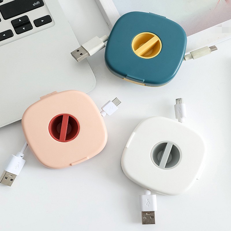 Hộp đựng tai nghe dây cáp đa năng tiện dụng