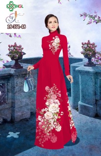 Vải Áo Dài Tằm Ý/ Lụa Nhật Hoa Ngực & Tà