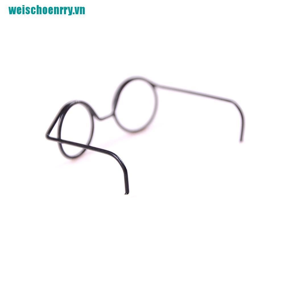 Weis♪Set 2 Mắt Kính Gọng Tròn Cho Búp Bê Tỉ Lệ 1 / 6 30cm