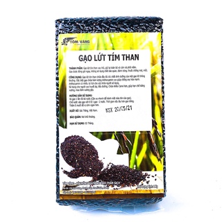 Combo 10kg gạo lứt đen Tôm vàng ( tím than)