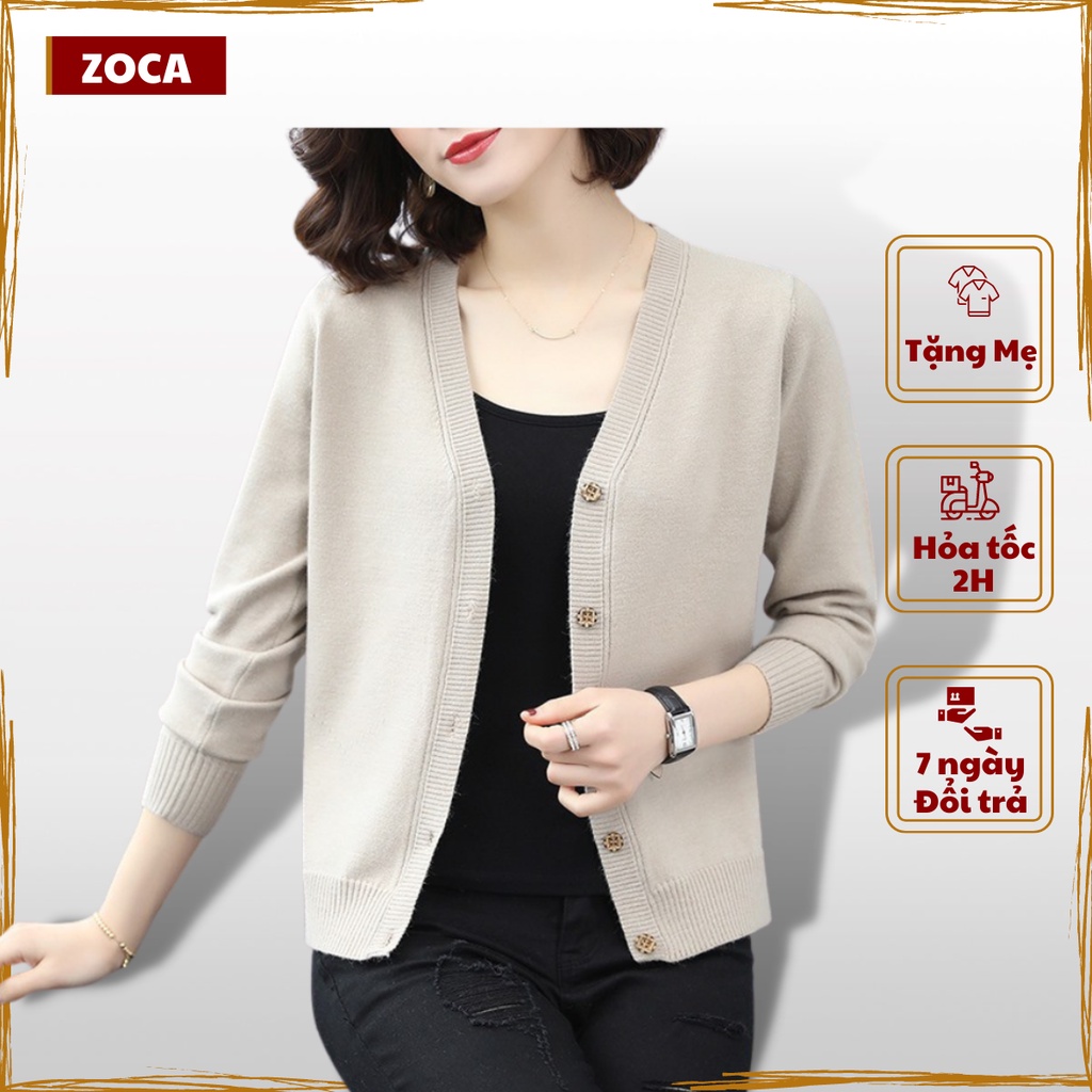 Áo khoác len nữ cardigan đông xuân 2021 chất mềm mịn_CDG01