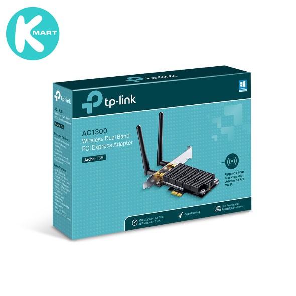 Bộ thu wifi TP-Link PCI Express Adapter (Thu wifi) Chuẩn AC 1300Mbps Archer T6E - Hàng chính hãng