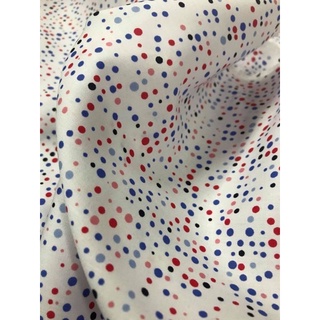 Vải cotton chấm bi
