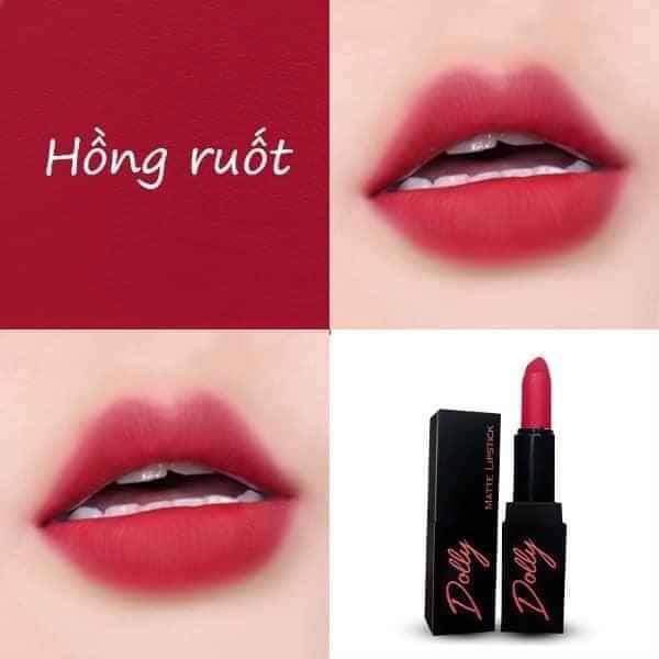 Hot Hot! [Hồng Ruốt ] Son Sáp Phủ Phấn Dolly Không Chì Màu Hồng Ruốt | BigBuy360 - bigbuy360.vn
