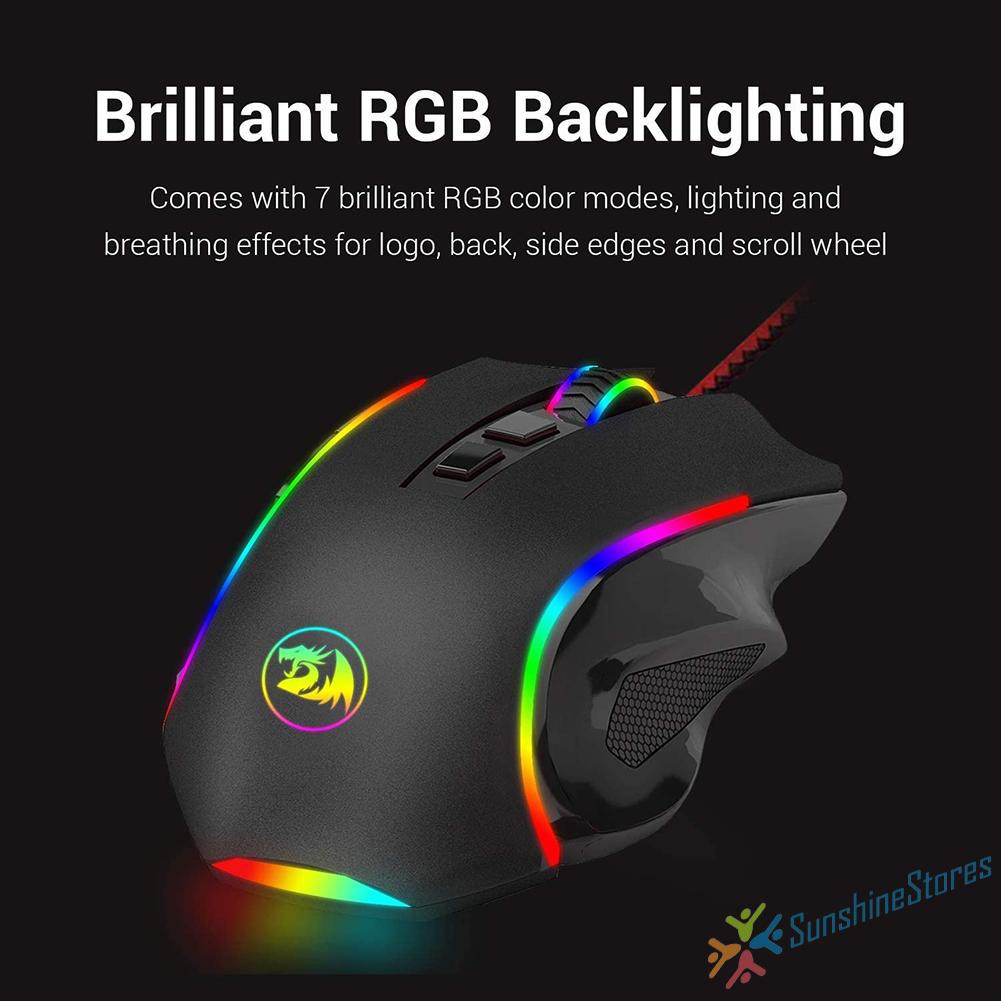 Chuột Gaming Redragon M602A-Rgb 8 Nút Bấm, 7200 Dpi