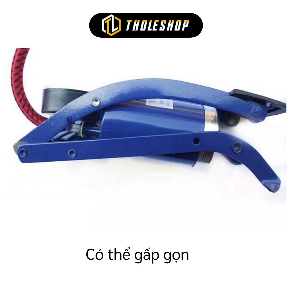Bơm hơi piton - Dụng Cụ Bơm Hơi Đạp Chân Foot Pump, giúp bạn bơm xe máy, xe đạp, bóng 3089