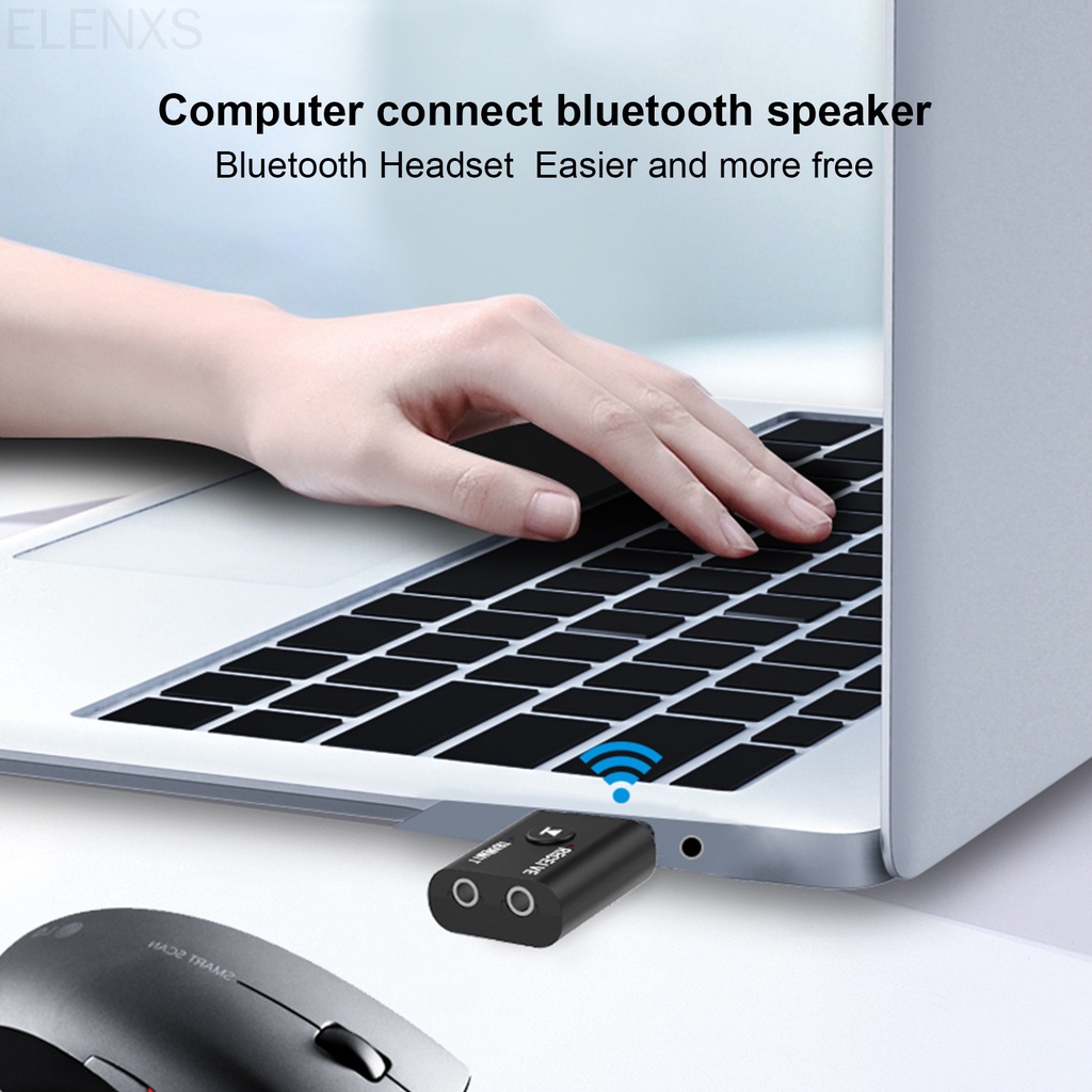 Bộ thu phát âm thanh bluetooth usb 5.0 aux 3.5mm cho laptop tv pc xe hơi tiện dụng