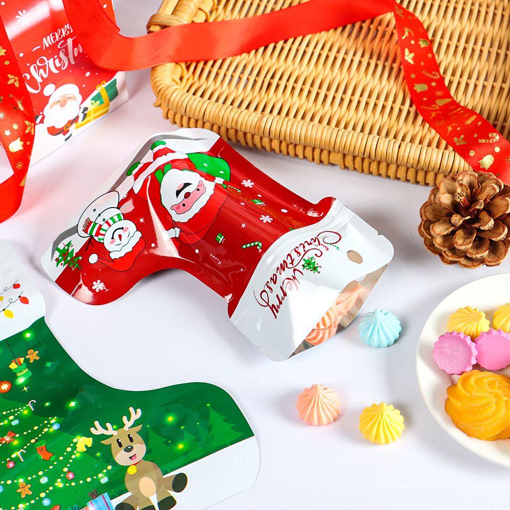 10 Túi Đựng Quà Giáng Sinh Hình Chiếc Tất / Ông Già Noel