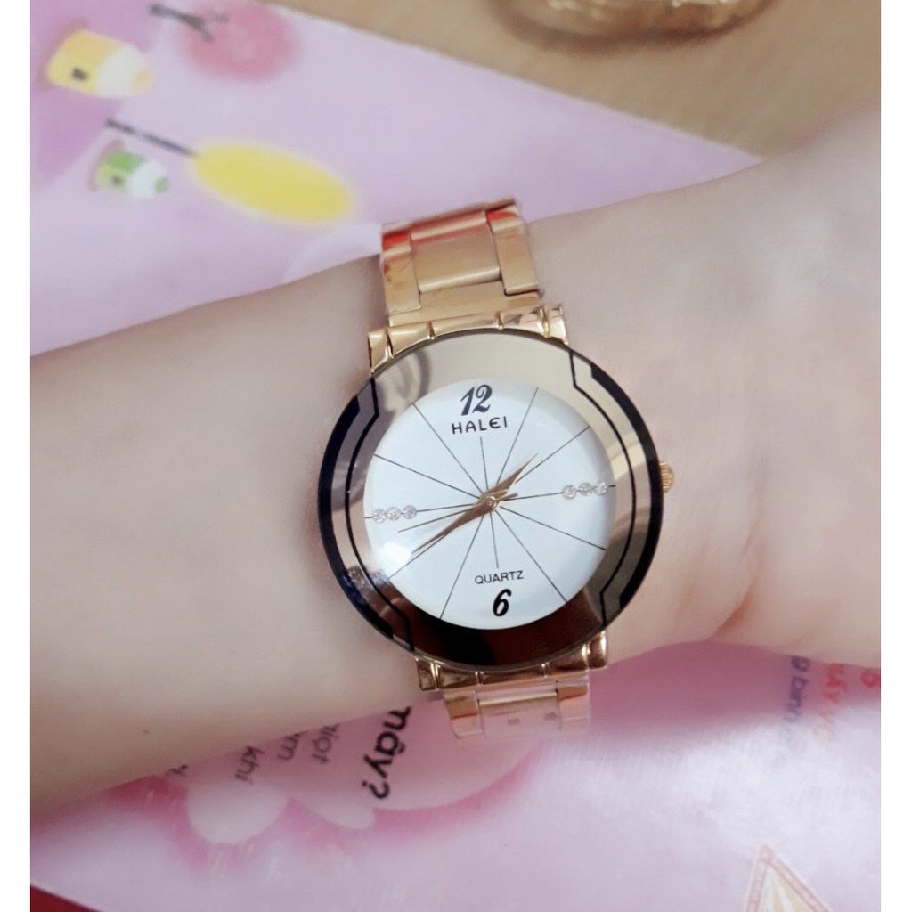 Đồng Hồ Nữ HALLEI Cách Điệu Thời Trang,SANG TRỌNG ĐƠN GIẢN CHỐNG NƯỚC TUYẾT ĐỐI.