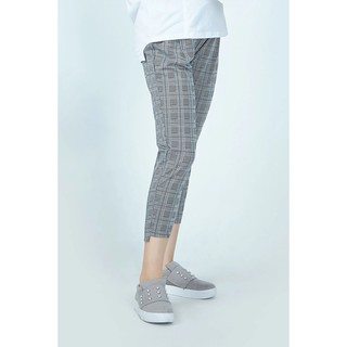Quần thun lửng caro - Quần bầu, quần bigsize