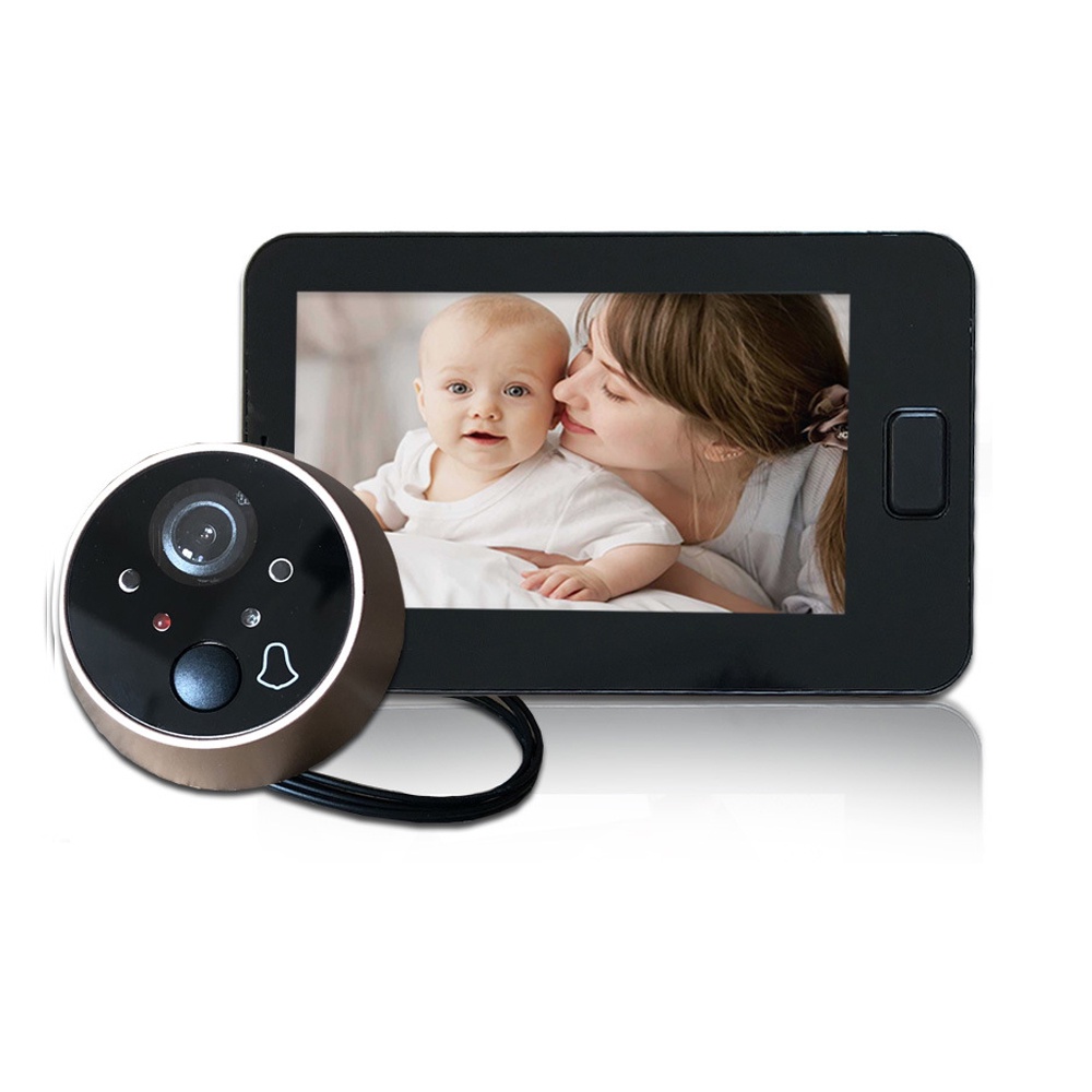 Camera Cửa Ra Vào/Cửa Đi Kèm Đèn LED 4.3 Inch An Toàn Cho Gia Đình