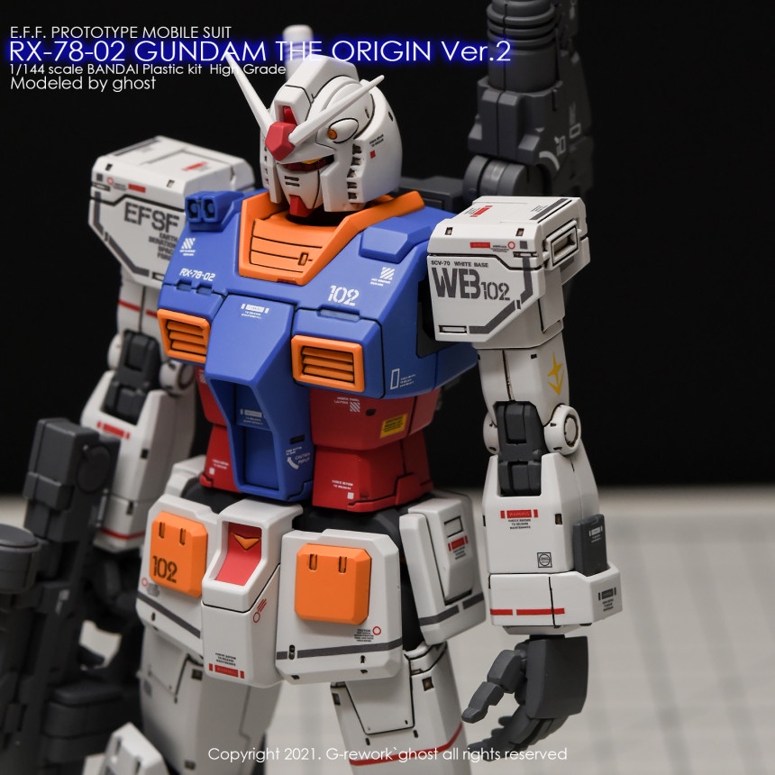 Decal Dán Trang Trí Xe Hơi HG 78 RX-78-02 GTO 2.0 THE ORIGIN VER.2.0 Chất Lượng Cao