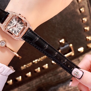 Đồng hồ nữ DZG-01 mặt đá dây da hot trend 2019