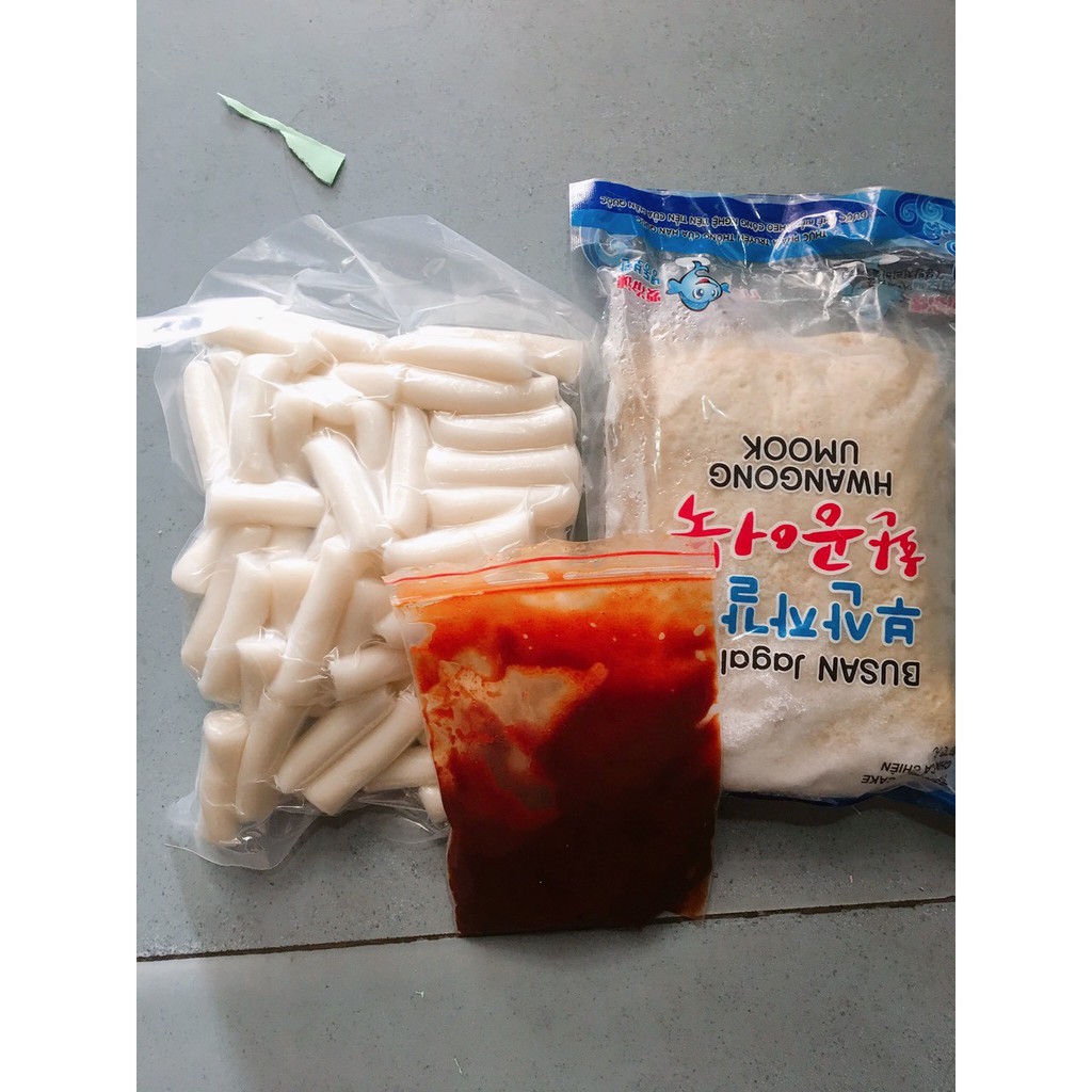 Combo bánh gạo thường + sốt ớt + chả cá Hàn Quốc (chỉ giao nội thành HN)
