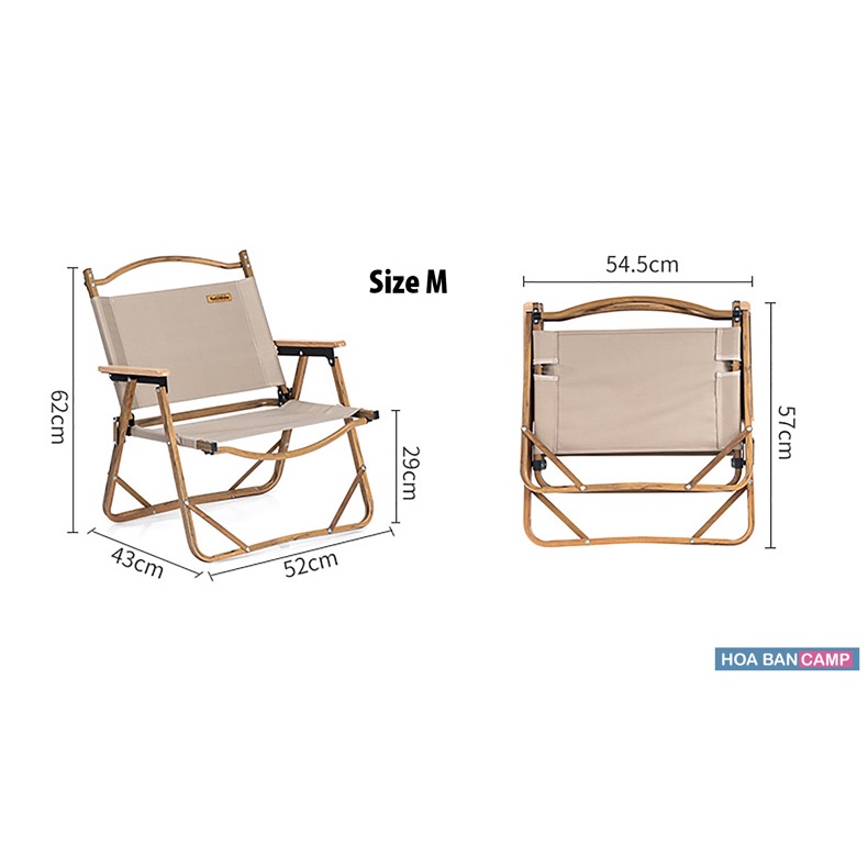 Ghế Gấp Dã Ngoại Vân Gỗ NatureHike NH19Y002-D