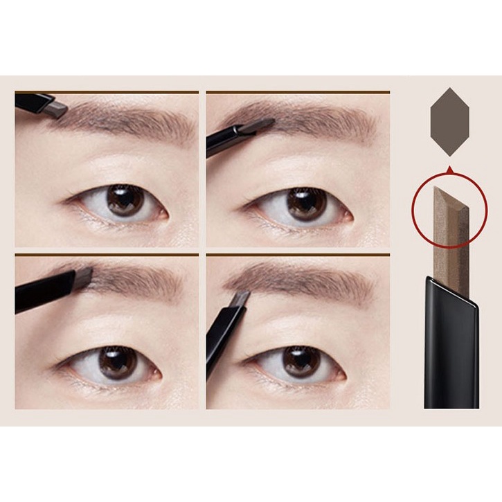 Bút kẻ lông mày CLIO Kill Brow dạng xoay tông màu nâu 0.31g