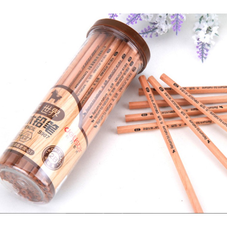 [SALE] - Hộp 50 bút chì gỗ Deli HB   (BAO0317)