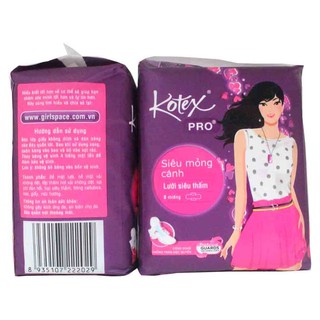 Băng vệ sinh Kotex Pro cánh 8 miếng