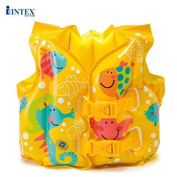 Áo phao bơi cho bé nhiều mẫu, chính hãng thương hiệu INTEX, dành cho bé 18m - 5 tuổi - Babycuatoi