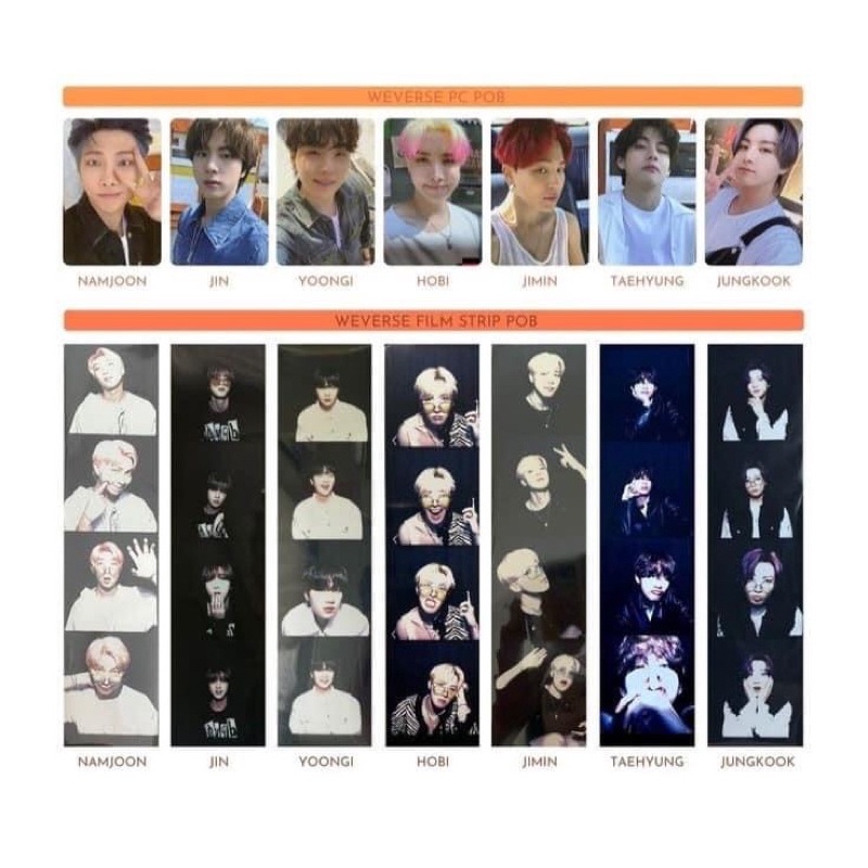 Photofilm strip ảnh BTS album Butter quà Weverse