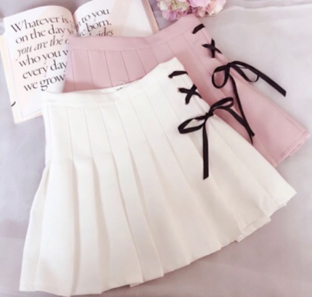 Chân Váy Xếp Ly ❤️𝑭𝑹𝑬𝑬𝑺𝑯𝑰𝑷❤️ Giảm 5k khi nhập mã [ VAY NGAN ] Quần giả váy Tennis đan dây dập ly tuổi TEAM | BigBuy360 - bigbuy360.vn