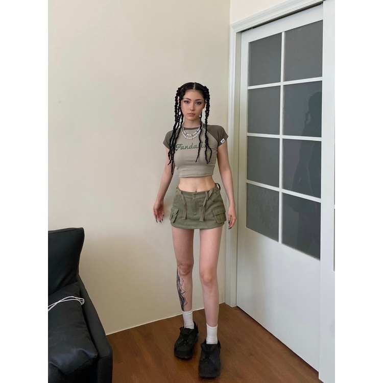 Váy Yếm Denim Eo Thấp Kiểu Retro Mỹ Thời Trang Mùa Hè Quyến Rũ Cho Nữ