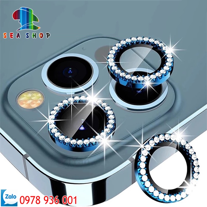 Mắt bảo vệ Camera cho iPhone 12 Mini, 12, 12 Pro Max -Chất liệu TITAN-Không gây yếu sóng-Kính cường lực full màn