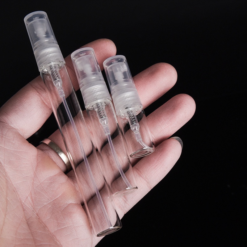 Chai Nhựa Trong Suốt Dạng Xịt 2/3/5/10ML Dùng Chiết Nước Hoa Mang Theo Du Lịch