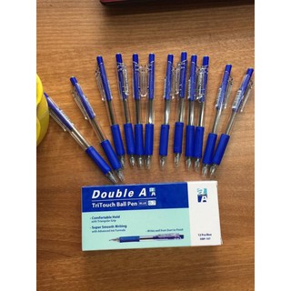 Bút bi xanh Double A