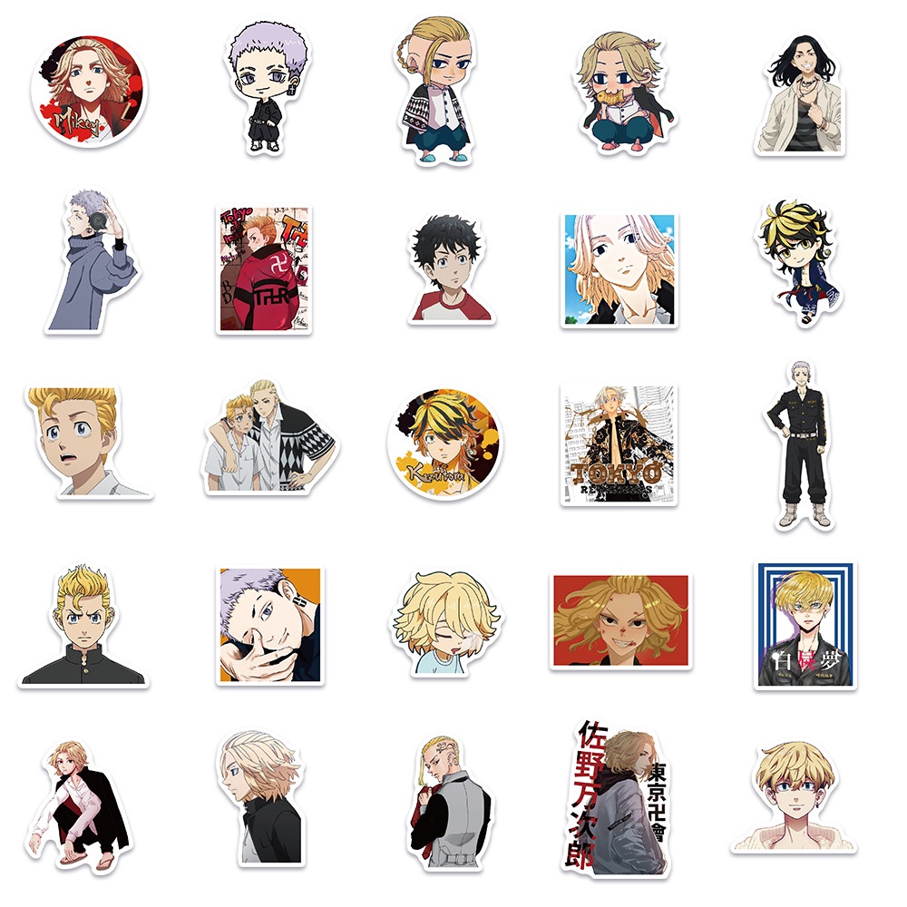 Set 50 miếng dán họa tiết Anime độc đáo dùng trang trí