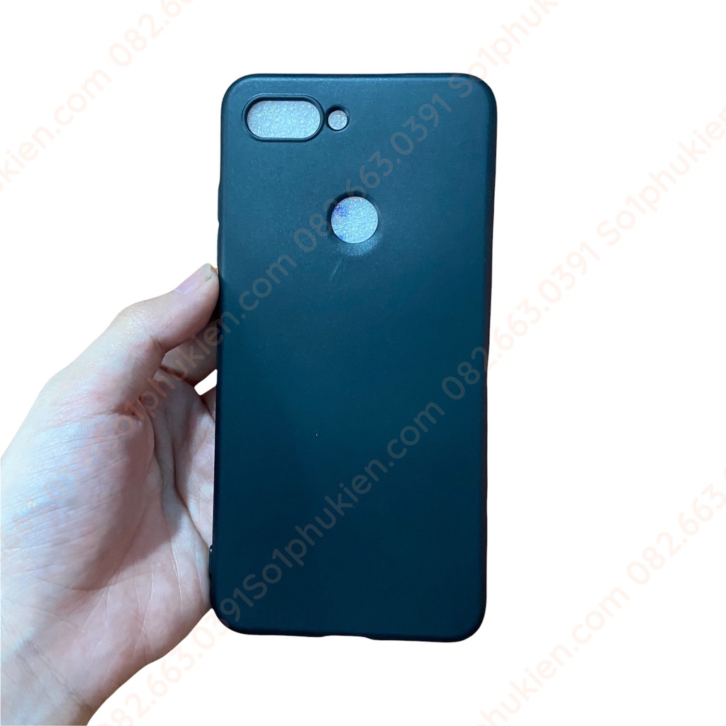 Ốp lưng Xiaomi Mi 8 lite dẻo đen trơn