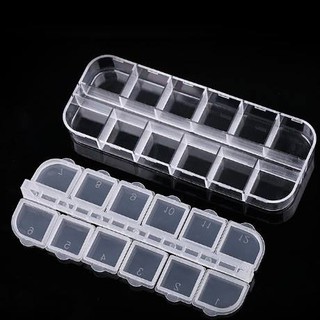 Khay Nhựa Đựng Phụ Kiện Nail 12 Ô