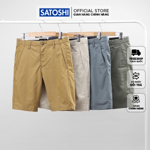 | Satoshi | Quần Short kaki nam SAQS31 co giãn nhẹ , phom ôm vừa tôn dáng , màu sắc trẻ trung