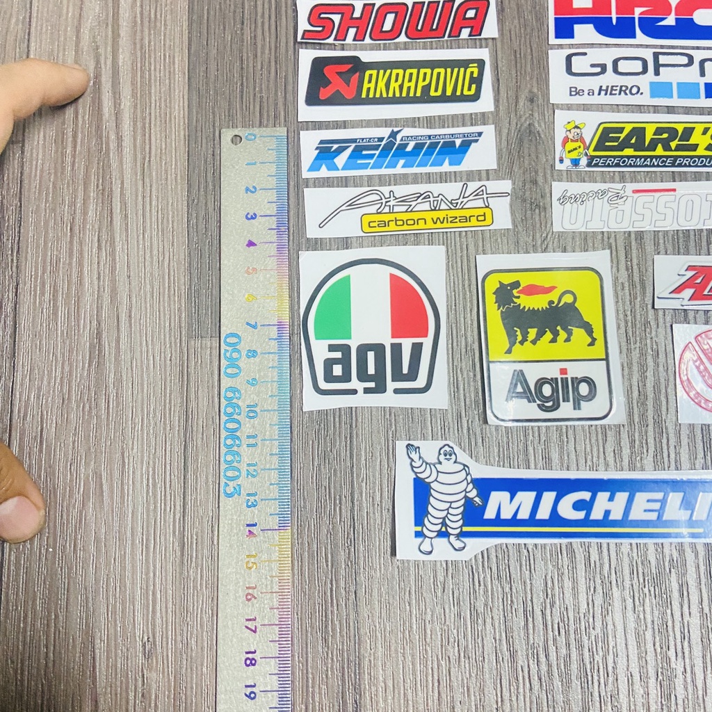 Bộ sưu tập miếng tem LOGO rời, miếng tem HUY HIỆU tên chữ hãng các kiểu keo siêu dính, bao tróc, siêu đẹp