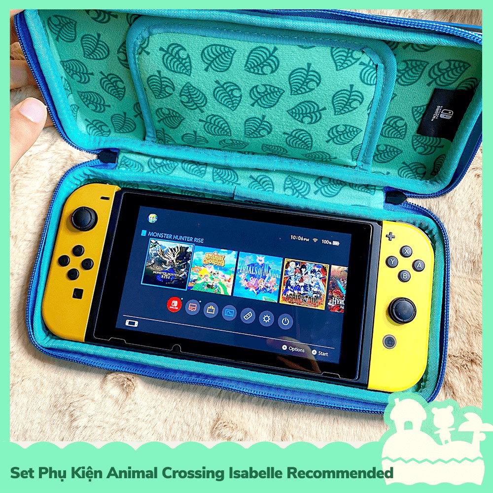 [Sẵn VN] Set Phụ Kiện Túi, Kê Game Animal Crossing Horizons Isabelle Recommended Nintendo Switch & Switch Lite | BigBuy360 - bigbuy360.vn