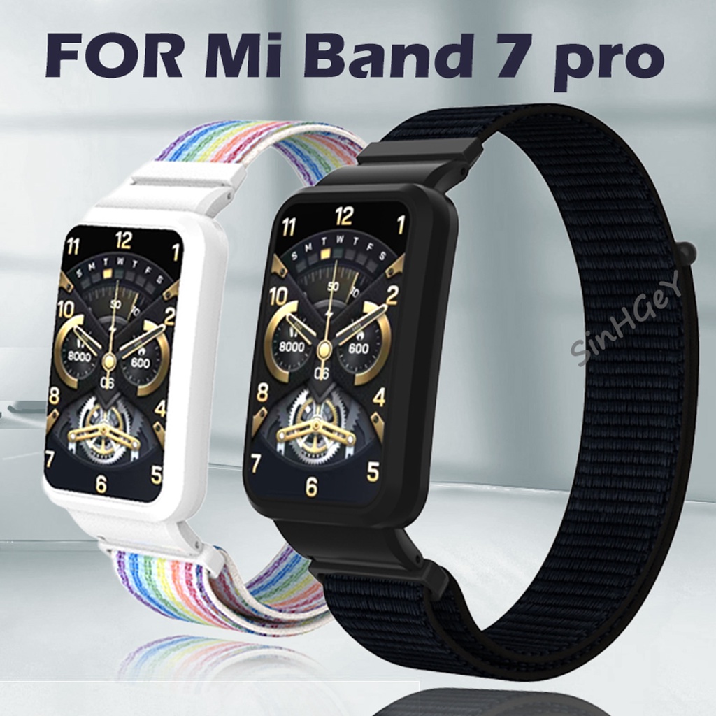 Dây Đeo Nylon Khóa Dán Nam Châm Cho Đồng Hồ Thông Minh Xiaomi Mi Band 7 Pro / 7Pro